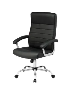Кресло BN_Dt_EChair-586 TPU экокожа  черный, хром