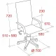 Кресло BN_Dp_EChair-559 TPU кожзам черный, металл черный