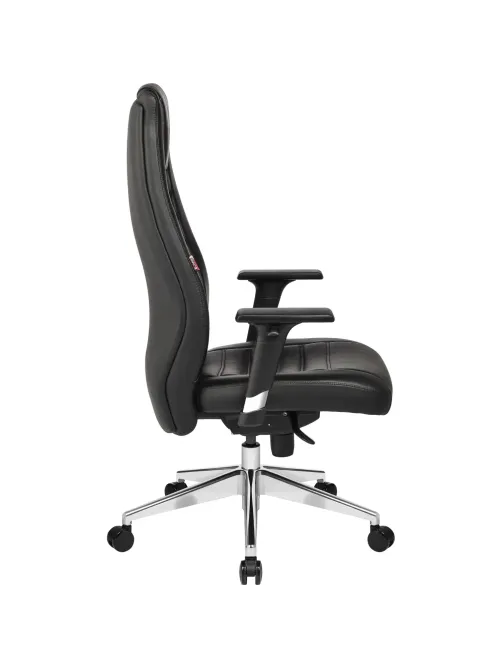 Кресло BN_Fc_EChair-599 MPU кожзам черный, алюминий