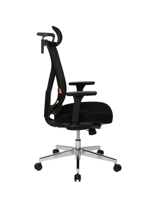 Кресло BN_Zm_EChair-500 MC сетка/ткань, черный хром