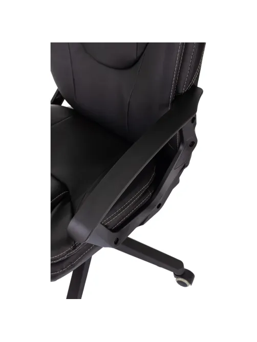 Кресло VB_EChair 668LT PU черный эко.кожа крестов. пластик