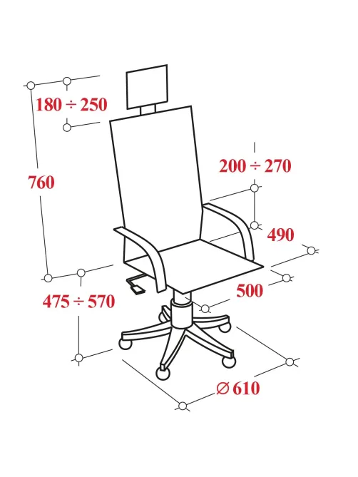 Кресло BN_SH_EChair-646 TC сетка/ткань черный