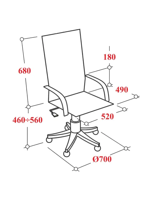 Кресло БМФ Easy Chair СН-277 Бостон В Айс хром Moderno 02 (серый)