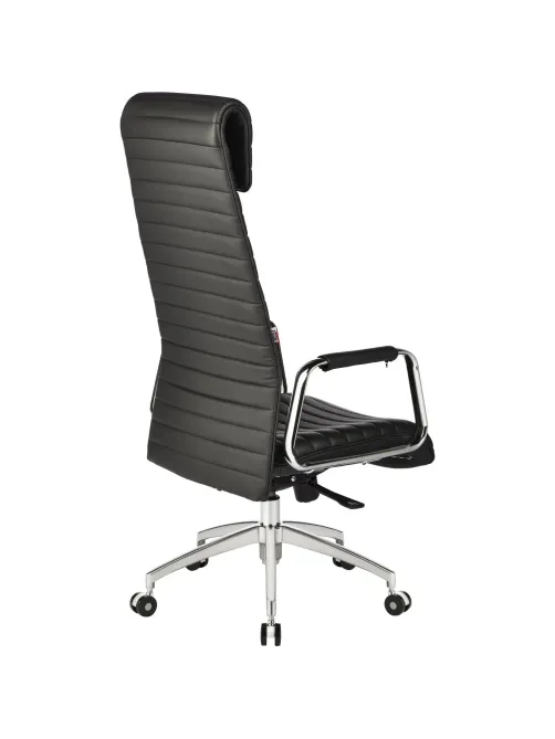 Кресло BN_Fc_Руководителя Echair-528 ML кожа черная, алюминий