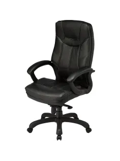 Кресло BN_U_Руководителя EChair CS-608Е кожа черная, пластик