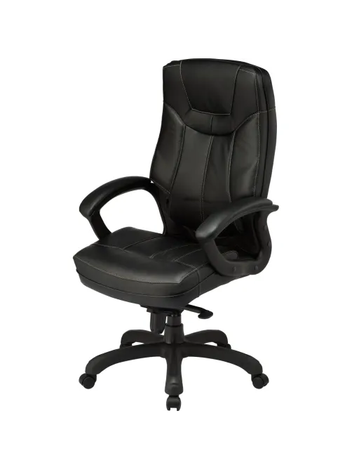 Кресло BN_U_Руководителя EChair CS-608Е кожа черная, пластик