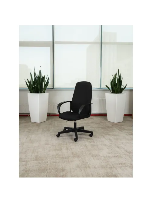 Кресло VB_Echair-660 ТC ткань черный пластик