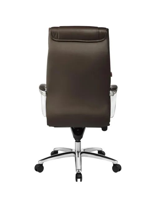 Кресло BN_Fc_Руководителя Echair-534 TL кожа коричневая, хром