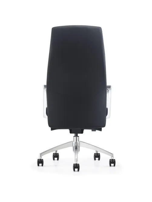 Кресло ЮФК Комус Мебель Easy Chair 501, экокожа, черный, алюминий