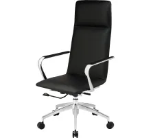 Кресло BN_Jl_EChair-593 TPU экокожа черный, алюминий