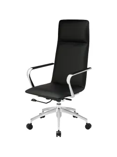 Кресло BN_Jl_EChair-593 TPU экокожа черный, алюминий