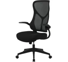 Кресло BN_Hg_EChair-635 TC сетка/ткань черный