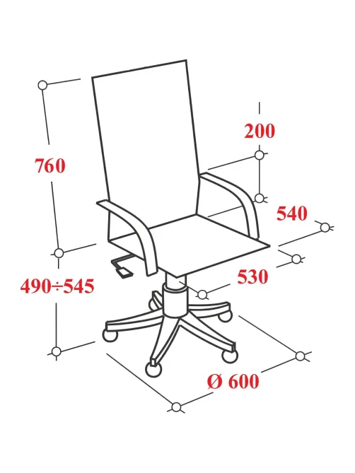 Кресло BN_U_Echair-572 TPU (TR), экокожа бежевая
