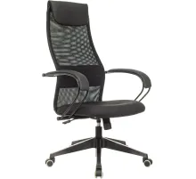 Кресло VB_EChair-655 LT TTW сетка/ткань черный, пластик