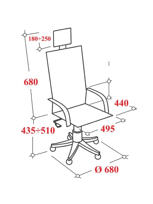 Кресло BN_Hg_EChair-520 STC сетка/ткань черный, пластик