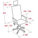 Кресло BN_Zm_EChair-500 MC сетка/ткань, черный хром
