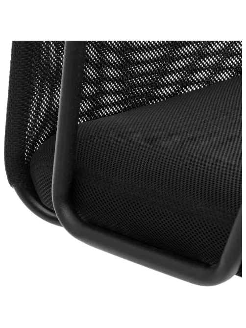 Кресло ТЧ Комус Мебель Easy Chair 619, сетка/экокожа, черный, хром