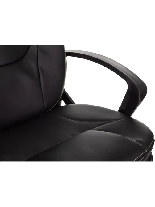 Кресло VB_EChair 668 PU черный эко.кожа крестов. пластик