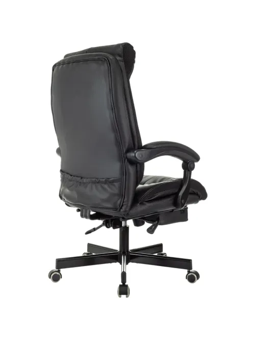 Кресло VB_EChair 624 PU PM черный эко.кожа  подст.для ног