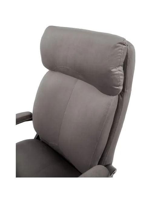 Кресло VT_Chairman Home 505 Россия ткань Т-55 серый (черный пластик)