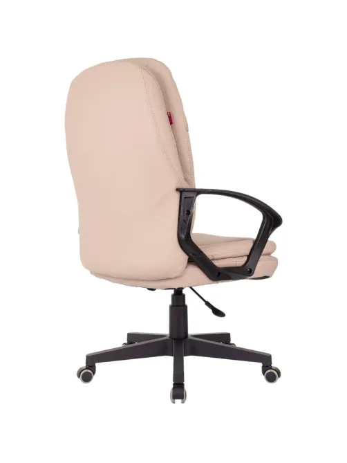 Кресло VB_EChair 668LT PU бежевый эко.кожа крестов. пластик