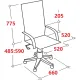 Кресло BN_SH_EChair-565 TPU кожзам черный, хром