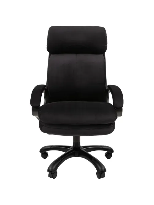 Кресло VT_Chairman Home 505 ткань Т-84 черный (черный пластик)