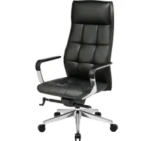 Кресло BN_Fc_EChair-597 ML кожа черный, алюминий