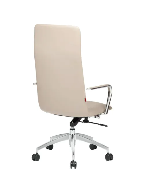 Кресло BN_Jl_EChair-593 TPU экокожа бежевый, алюминий