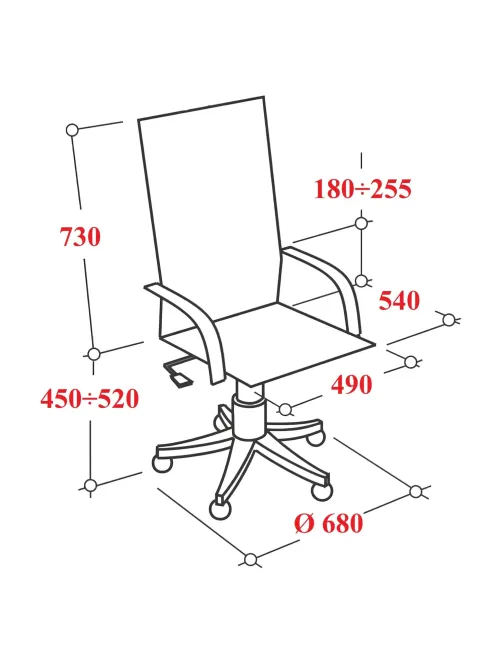 Кресло BN_Zm_EChair-603 MC сетка/ткань, черный