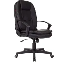 Кресло VB_EChair 668 PU черный эко.кожа крестов. пластик