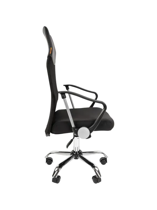 Кресло VT_CHAIRMAN 610 сетка/ткань/экокожа черный, хром