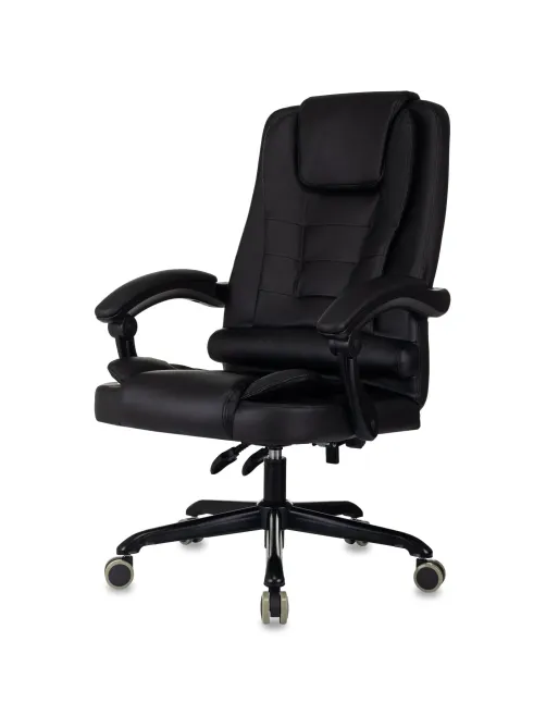 Кресло БР Комус Мебель EChair 564 экокожа,черный, металл