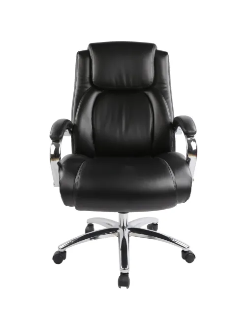 Кресло BN_Dp_EChair-585 TR рецикл.кожа черный, хром