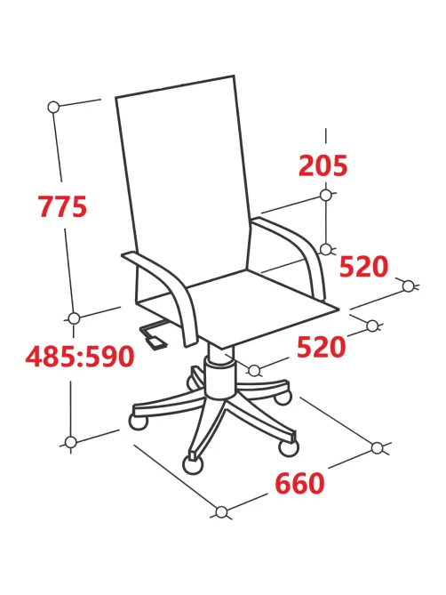 Кресло BN_SH_EChair-565 TW сетка/ткань бежевый, хром