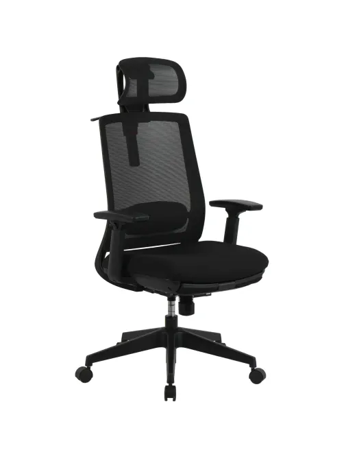 Кресло BN_Hg_EChair-520 STC сетка/ткань черный, пластик