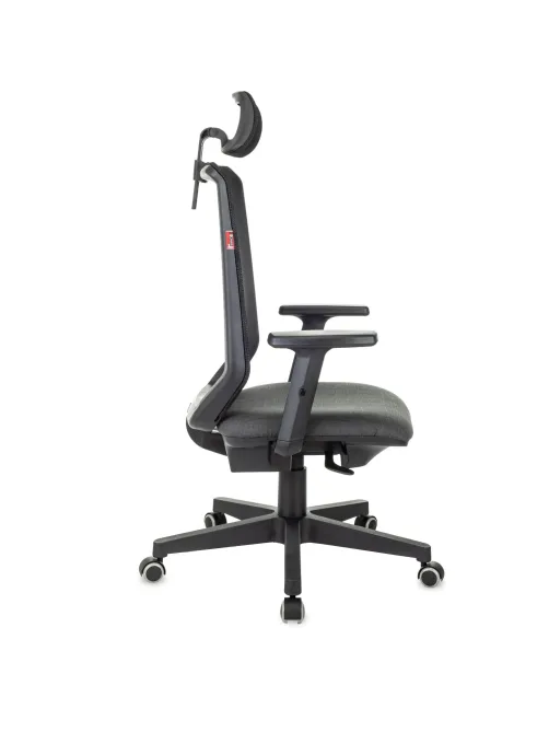 Кресло VB_EChair 663 TC-H черный TW-01 38-418 сетка/ткань