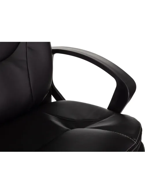 Кресло VB_EChair 668LT PU черный эко.кожа крестов. пластик