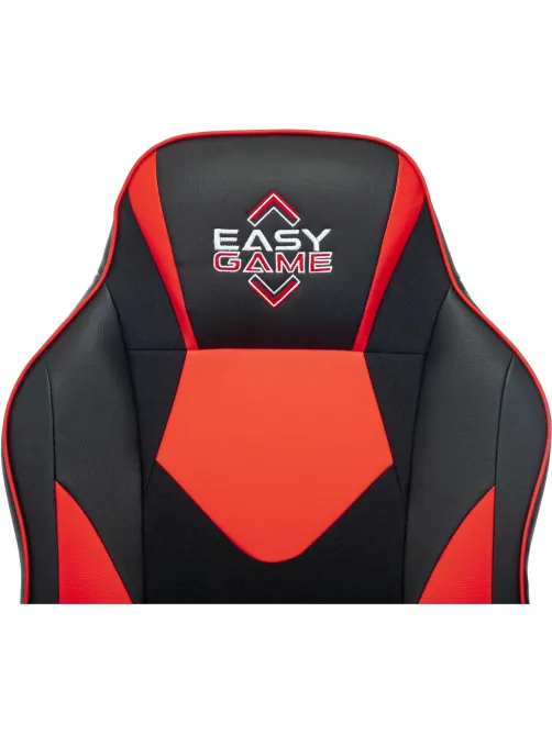 Кресло VB_Echair Easy Game-905 TPU кожзам черный/красный пластик