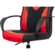 Кресло VB_Echair Easy Game-905 TPU кожзам черный/красный пластик