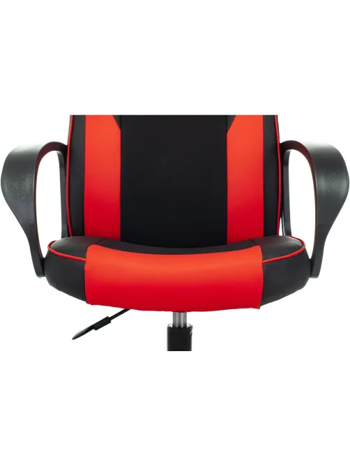 Кресло VB_Echair Easy Game-905 TPU кожзам черный/красный пластик