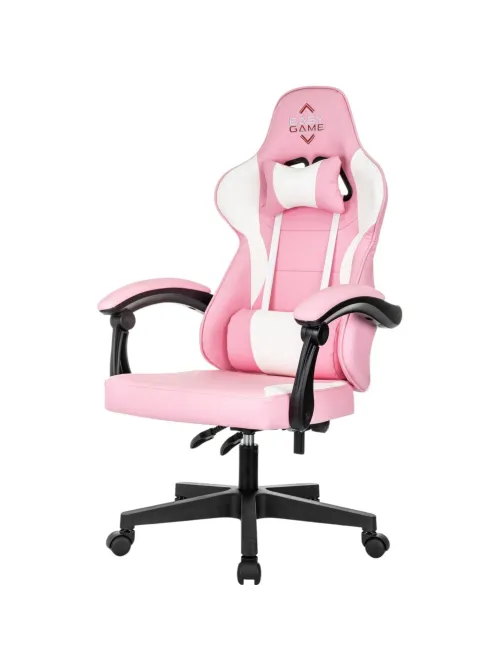 Кресло VB_Echair Easy Game-907 LT PU экокожа розовый/белый, пластик