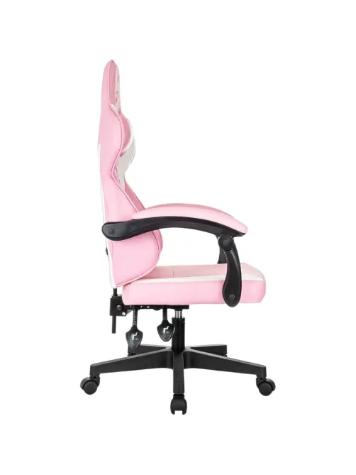 Кресло VB_Echair Easy Game-907 LT PU экокожа розовый/белый, пластик