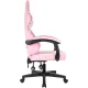 Кресло VB_Echair Easy Game-907 LT PU экокожа розовый/белый, пластик