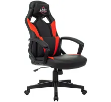 Кресло VB_Echair Easy Game-906 TPU кожзам черный/красный пластик