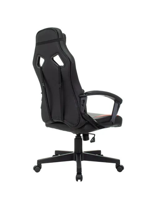 Кресло VB_Echair Easy Game-906 TPU кожзам черный/красный пластик