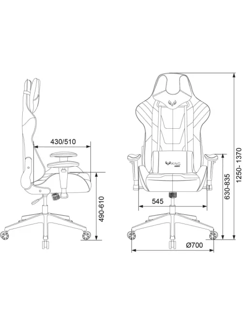 Кресло игровое Zombie VIKING 4 AERO BLACK 1197917