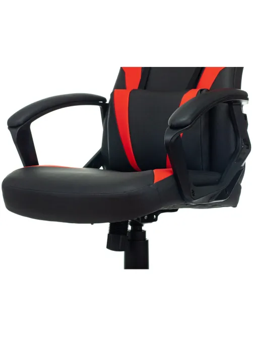 Кресло VB_Echair Easy Game-906 TPU кожзам черный/красный пластик