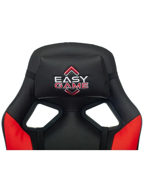 Кресло VB_Echair Easy Game-906 TPU кожзам черный/красный пластик