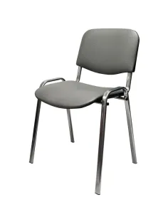 Стул КО_EChair Rio(ИЗО) РС01.00.10 к/з сер мат.тис 503, каркас под хром